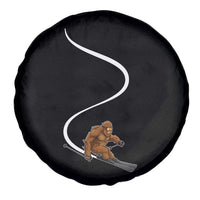 Bigfoot Skiing Spare Tire Cover Funny Sasquatch Ski Lover Mountain Skier Winter Sports - Wonder Print Shop