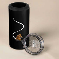 Bigfoot Skiing 4 in 1 Can Cooler Tumbler Funny Sasquatch Ski Lover Mountain Skier Winter Sports - Wonder Print Shop