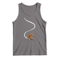 Bigfoot Skiing Tank Top Funny Sasquatch Ski Lover Mountain Skier Winter Sports - Wonder Print Shop