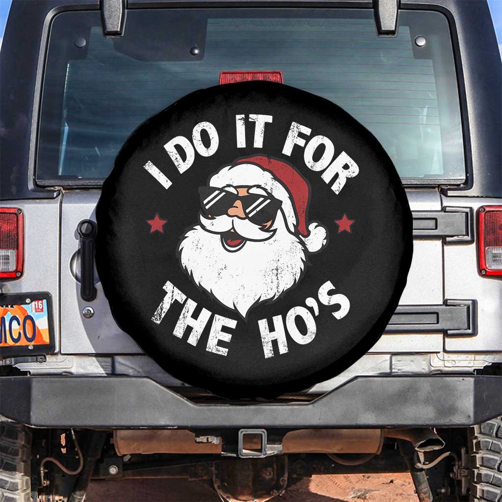 I Do It For The Ho's Spare Tire Cover Funny Inappropriate Santa Christmas - Wonder Print Shop