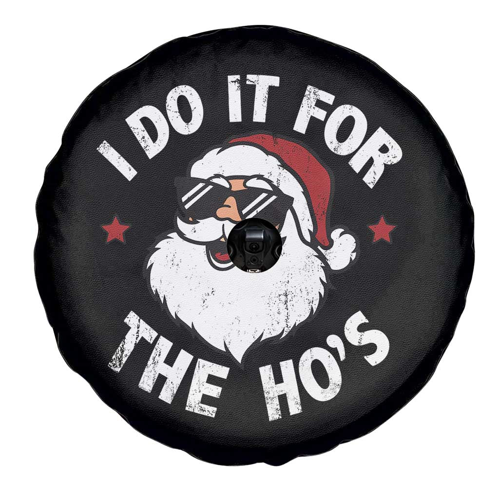 I Do It For The Ho's Spare Tire Cover Funny Inappropriate Santa Christmas - Wonder Print Shop
