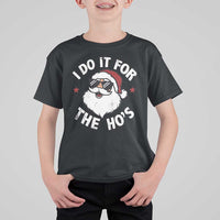 I Do It For The Ho's T Shirt For Kid Funny Inappropriate Santa Christmas - Wonder Print Shop