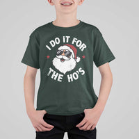 I Do It For The Ho's T Shirt For Kid Funny Inappropriate Santa Christmas - Wonder Print Shop