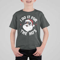 I Do It For The Ho's T Shirt For Kid Funny Inappropriate Santa Christmas - Wonder Print Shop