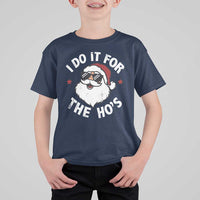 I Do It For The Ho's T Shirt For Kid Funny Inappropriate Santa Christmas - Wonder Print Shop