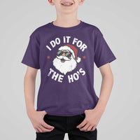 I Do It For The Ho's T Shirt For Kid Funny Inappropriate Santa Christmas - Wonder Print Shop