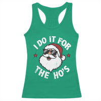 I Do It For The Ho's Racerback Tank Top Funny Inappropriate Santa Christmas - Wonder Print Shop