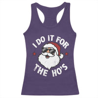 I Do It For The Ho's Racerback Tank Top Funny Inappropriate Santa Christmas - Wonder Print Shop