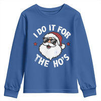 I Do It For The Ho's Youth Sweatshirt Funny Inappropriate Santa Christmas - Wonder Print Shop