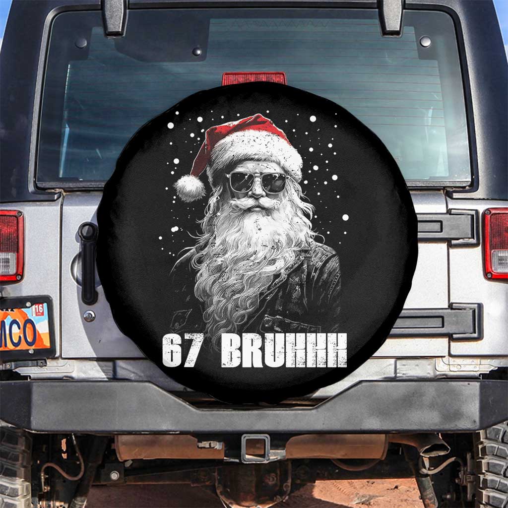 Cool Santa Claus Six Seven 67 Meme Spare Tire Cover Funny 6 7 Gen Alpha Slang Viral Meme - Wonder Print Shop