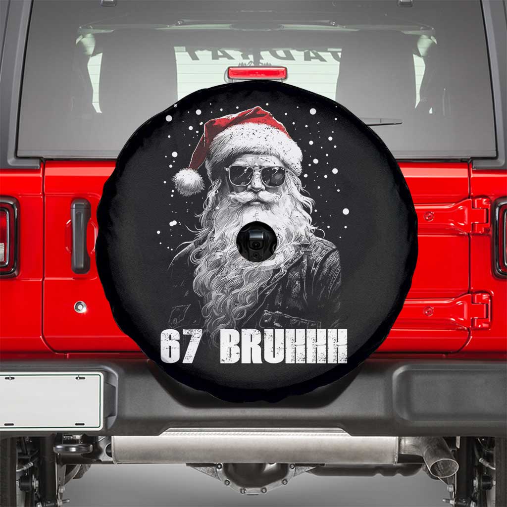 Cool Santa Claus Six Seven 67 Meme Spare Tire Cover Funny 6 7 Gen Alpha Slang Viral Meme - Wonder Print Shop