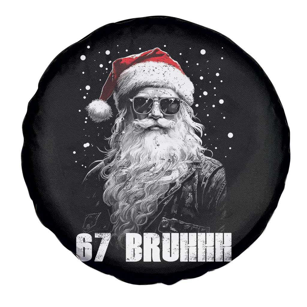 Cool Santa Claus Six Seven 67 Meme Spare Tire Cover Funny 6 7 Gen Alpha Slang Viral Meme - Wonder Print Shop