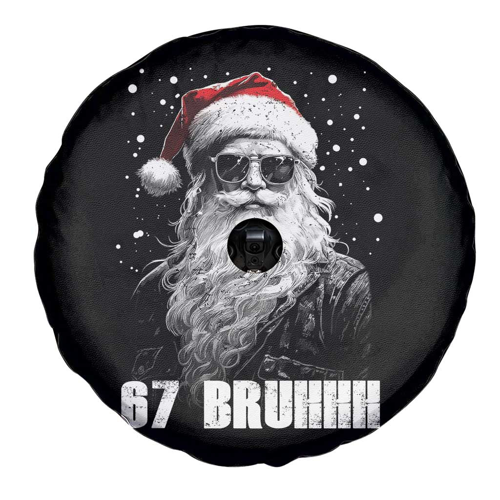 Cool Santa Claus Six Seven 67 Meme Spare Tire Cover Funny 6 7 Gen Alpha Slang Viral Meme - Wonder Print Shop
