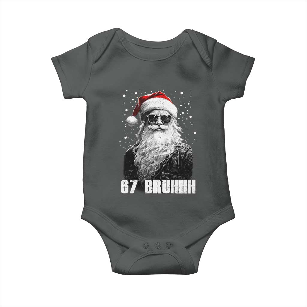 Cool Santa Claus Six Seven 67 Meme Baby Onesie Funny 6 7 Gen Alpha Slang Viral Meme - Wonder Print Shop