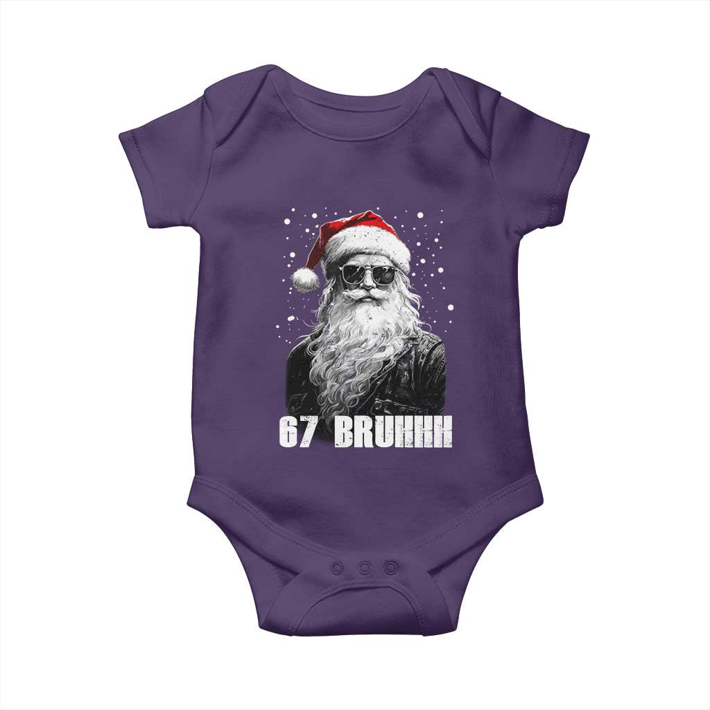 Cool Santa Claus Six Seven 67 Meme Baby Onesie Funny 6 7 Gen Alpha Slang Viral Meme - Wonder Print Shop