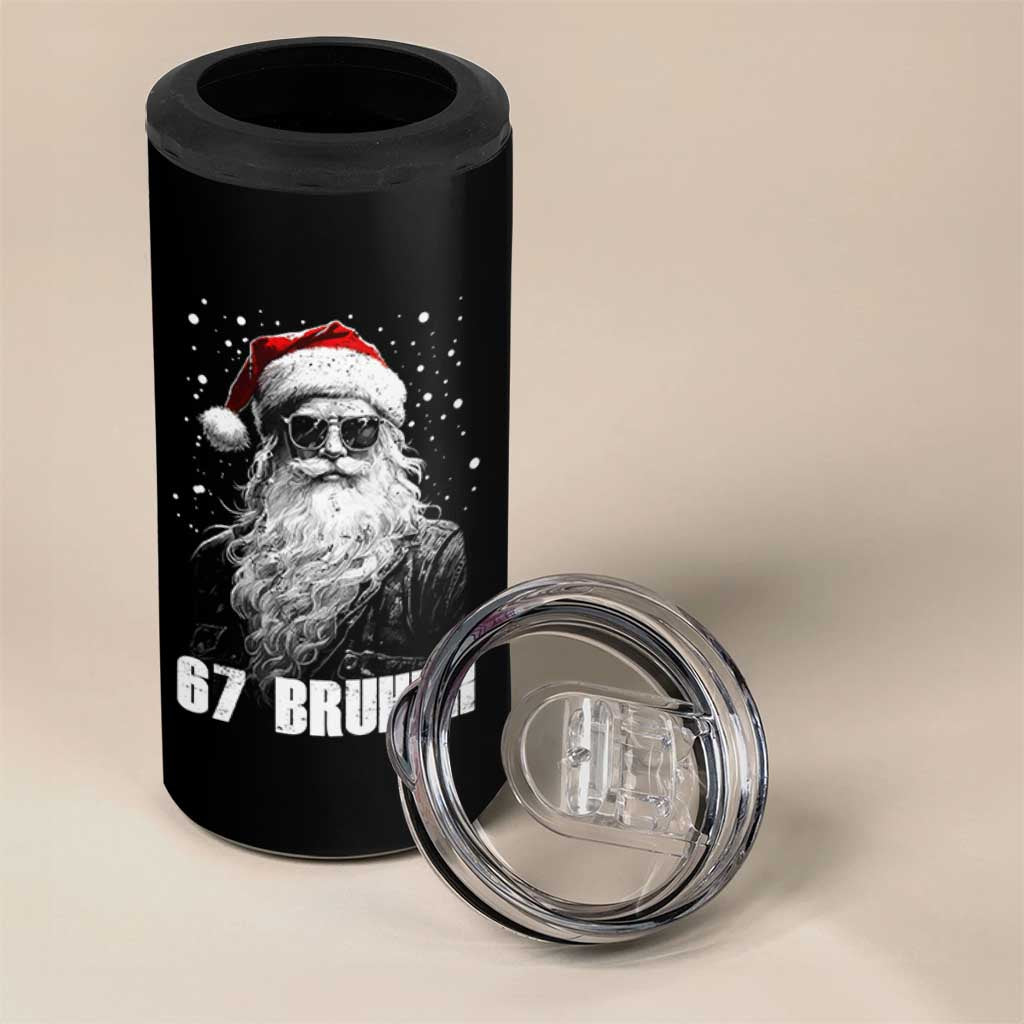 Cool Santa Claus Six Seven 67 Meme 4 in 1 Can Cooler Tumbler Funny 6 7 Gen Alpha Slang Viral Meme - Wonder Print Shop