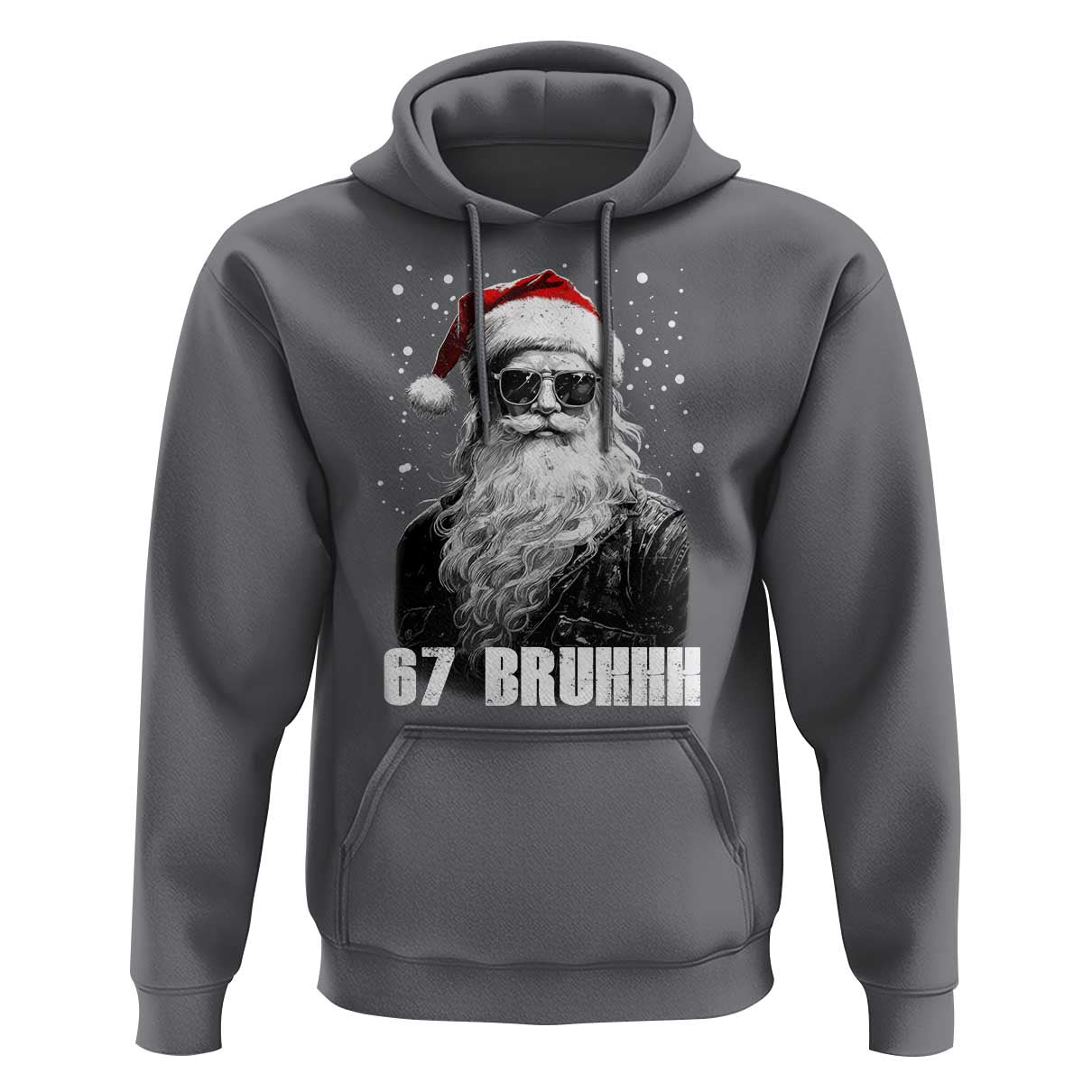 Cool Santa Claus Six Seven 67 Meme Hoodie Funny 6 7 Gen Alpha Slang Viral Meme - Wonder Print Shop