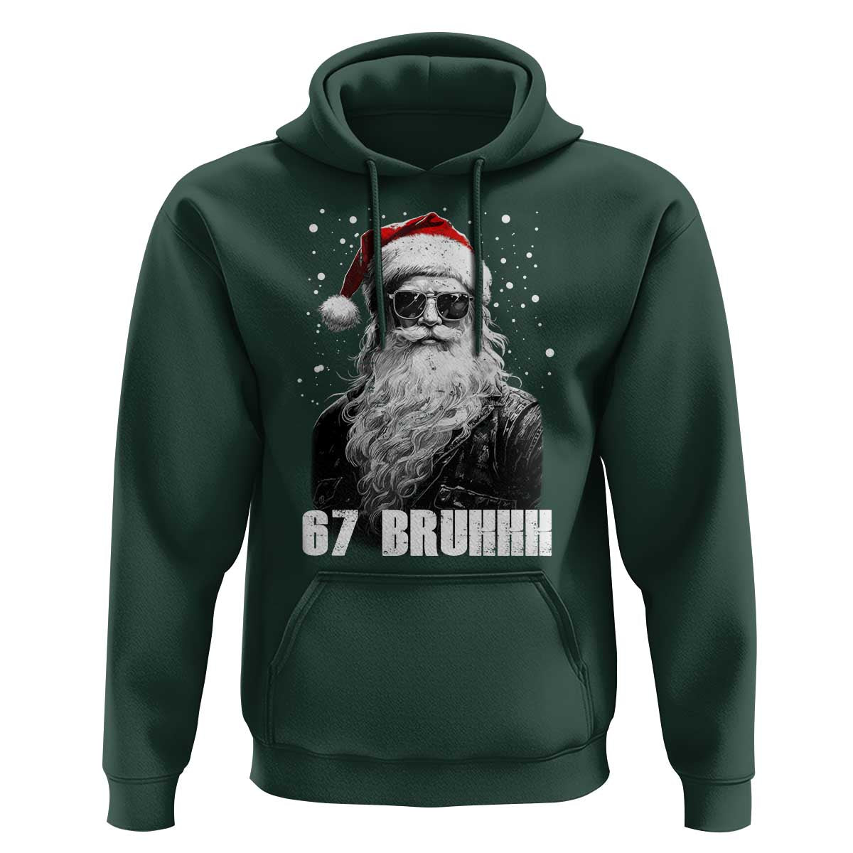 Cool Santa Claus Six Seven 67 Meme Hoodie Funny 6 7 Gen Alpha Slang Viral Meme - Wonder Print Shop