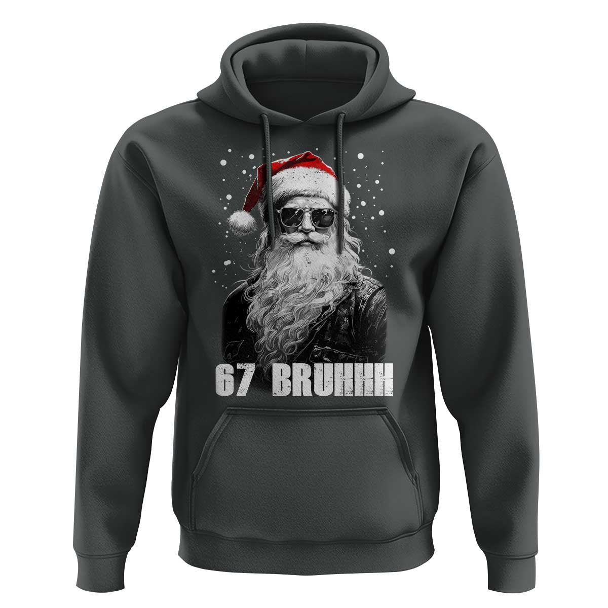 Cool Santa Claus Six Seven 67 Meme Hoodie Funny 6 7 Gen Alpha Slang Viral Meme - Wonder Print Shop