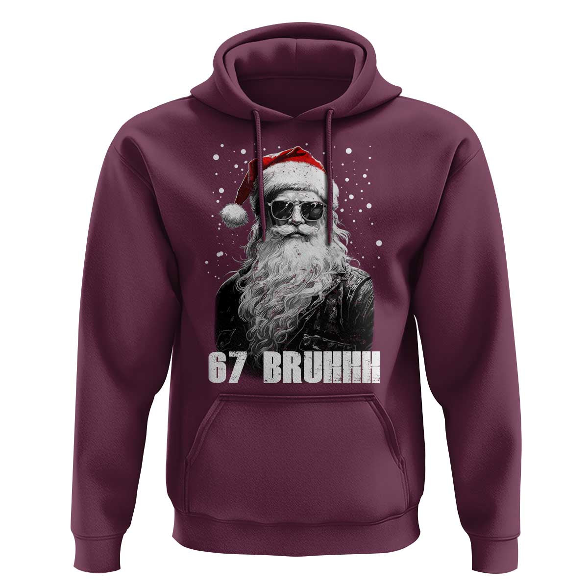 Cool Santa Claus Six Seven 67 Meme Hoodie Funny 6 7 Gen Alpha Slang Viral Meme - Wonder Print Shop