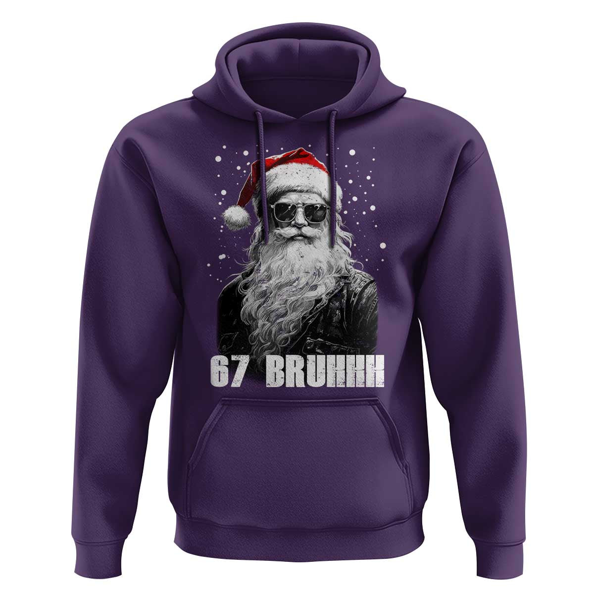 Cool Santa Claus Six Seven 67 Meme Hoodie Funny 6 7 Gen Alpha Slang Viral Meme - Wonder Print Shop