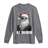 Cool Santa Claus Six Seven 67 Meme Long Sleeve Shirt Funny 6 7 Gen Alpha Slang Viral Meme - Wonder Print Shop