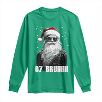 Cool Santa Claus Six Seven 67 Meme Long Sleeve Shirt Funny 6 7 Gen Alpha Slang Viral Meme - Wonder Print Shop