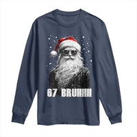 Cool Santa Claus Six Seven 67 Meme Long Sleeve Shirt Funny 6 7 Gen Alpha Slang Viral Meme - Wonder Print Shop