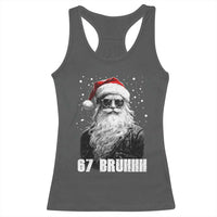 Cool Santa Claus Six Seven 67 Meme Racerback Tank Top Funny 6 7 Gen Alpha Slang Viral Meme - Wonder Print Shop