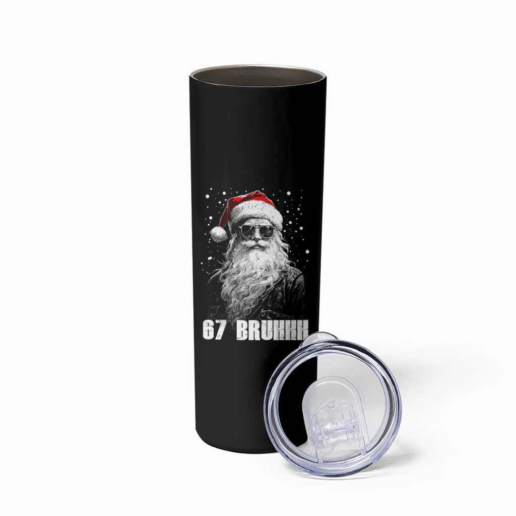 Cool Santa Claus Six Seven 67 Meme Skinny Tumbler Funny 6 7 Gen Alpha Slang Viral Meme - Wonder Print Shop