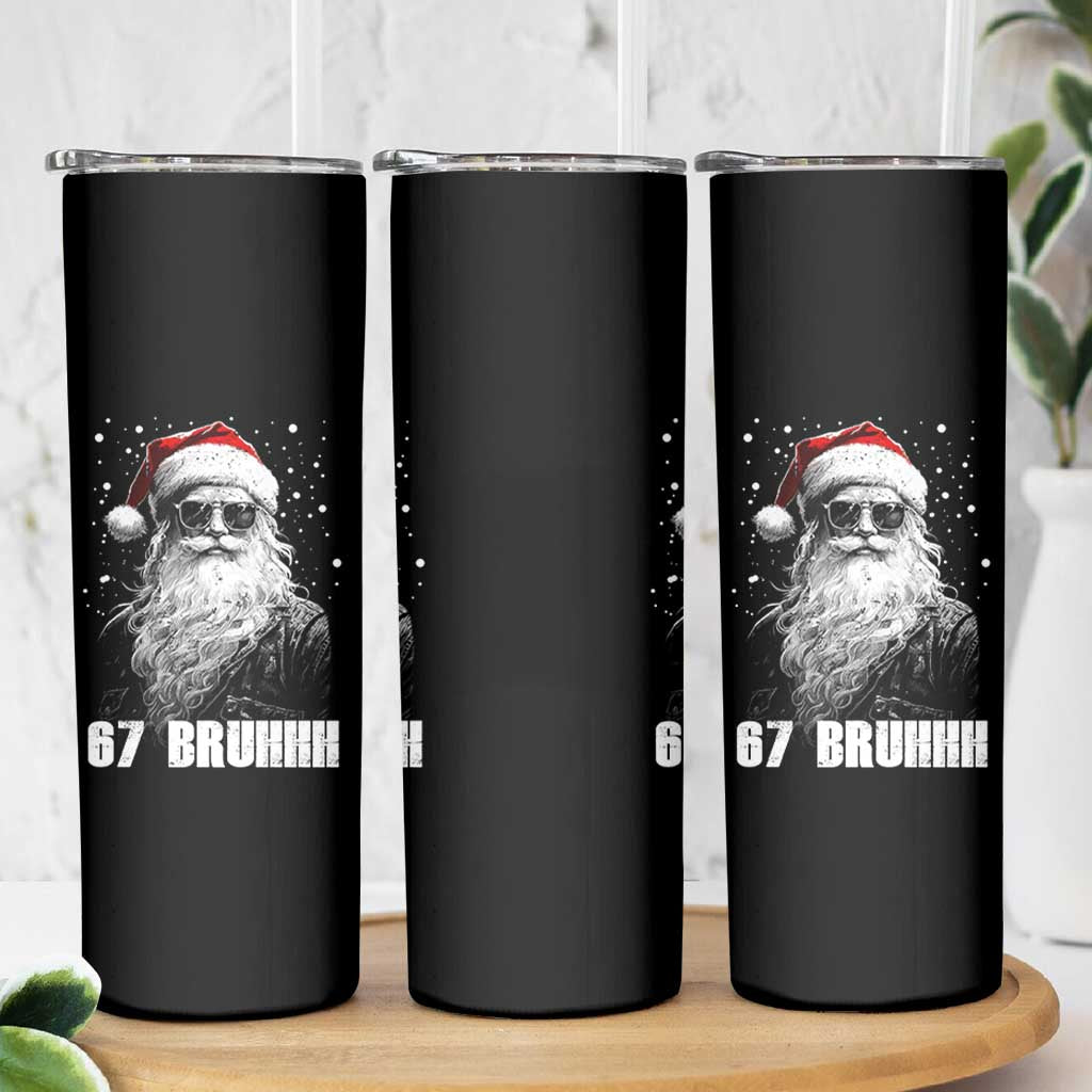 Cool Santa Claus Six Seven 67 Meme Skinny Tumbler Funny 6 7 Gen Alpha Slang Viral Meme - Wonder Print Shop