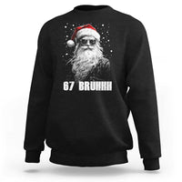 Cool Santa Claus Six Seven 67 Meme Sweatshirt Funny 6 7 Gen Alpha Slang Viral Meme - Wonder Print Shop