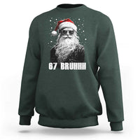 Cool Santa Claus Six Seven 67 Meme Sweatshirt Funny 6 7 Gen Alpha Slang Viral Meme - Wonder Print Shop