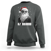 Cool Santa Claus Six Seven 67 Meme Sweatshirt Funny 6 7 Gen Alpha Slang Viral Meme - Wonder Print Shop