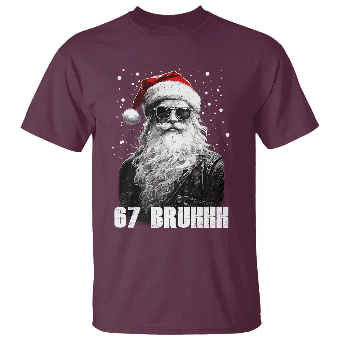 Cool Santa Claus Six Seven 67 Meme T Shirt Funny 6 7 Gen Alpha Slang Viral Meme - Wonder Print Shop