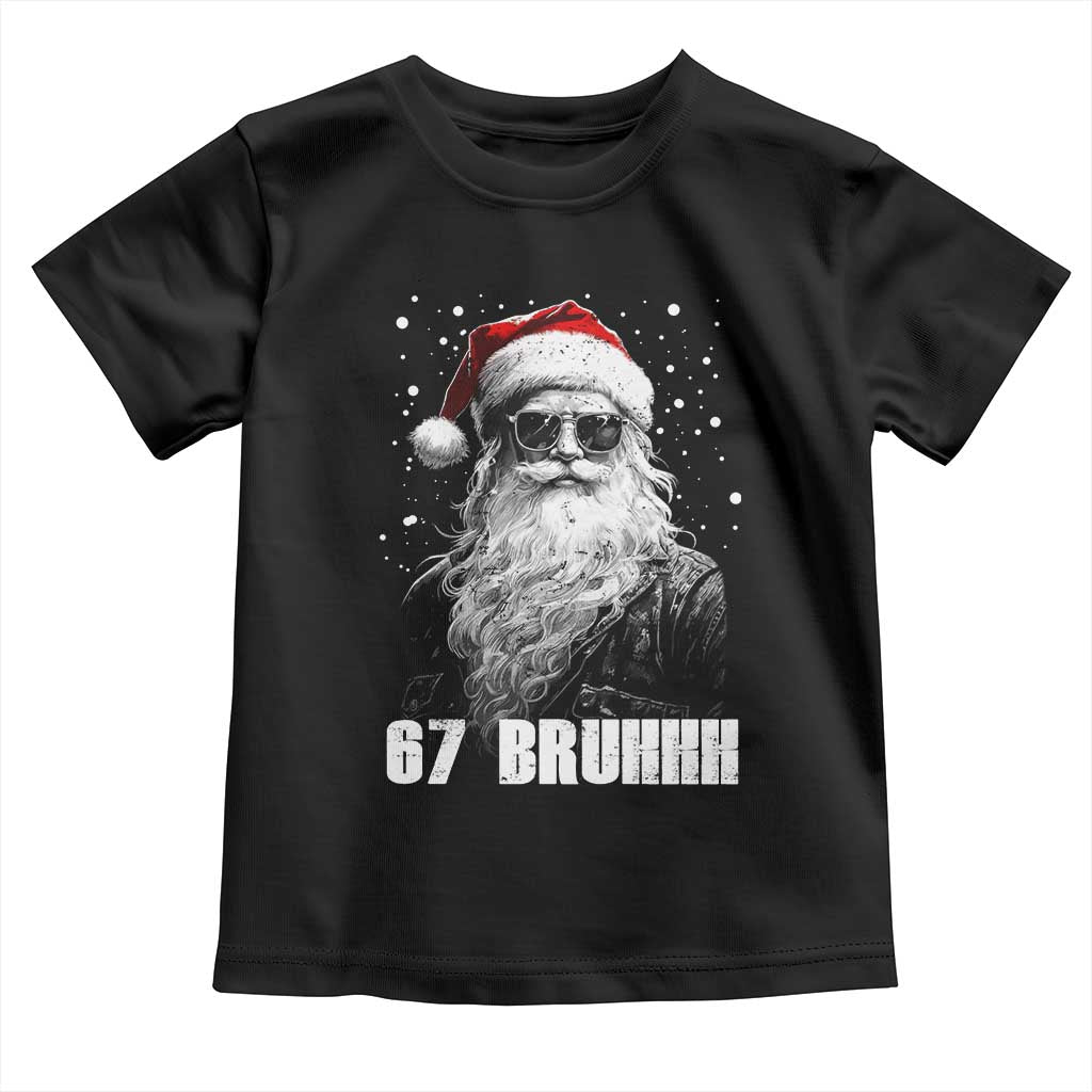 Cool Santa Claus Six Seven 67 Meme Toddler T Shirt Funny 6 7 Gen Alpha Slang Viral Meme - Wonder Print Shop