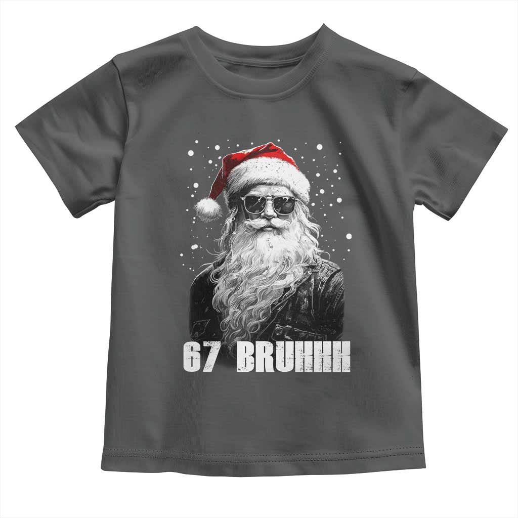 Cool Santa Claus Six Seven 67 Meme Toddler T Shirt Funny 6 7 Gen Alpha Slang Viral Meme - Wonder Print Shop