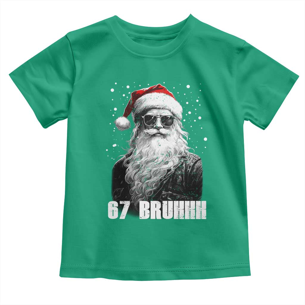 Cool Santa Claus Six Seven 67 Meme Toddler T Shirt Funny 6 7 Gen Alpha Slang Viral Meme - Wonder Print Shop