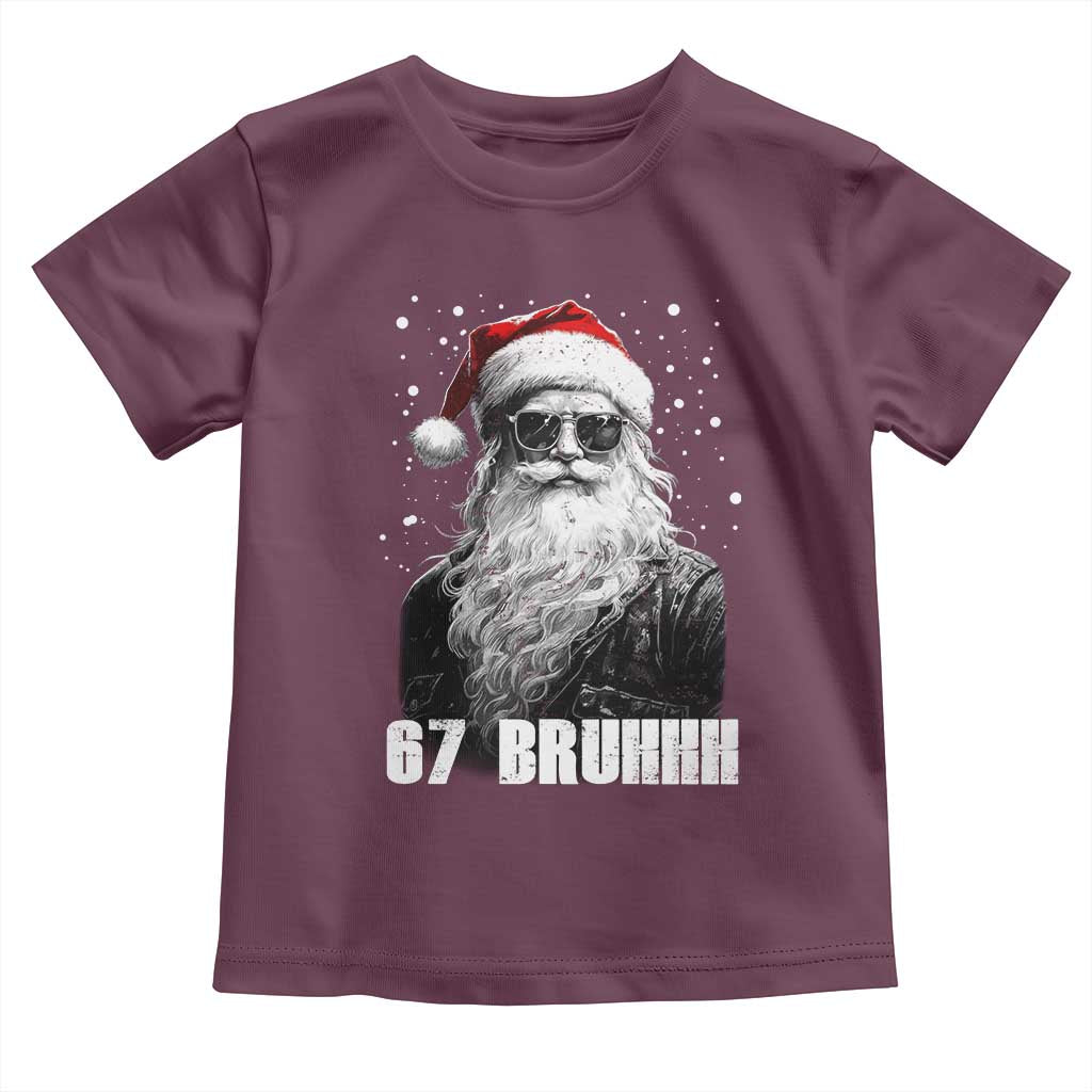 Cool Santa Claus Six Seven 67 Meme Toddler T Shirt Funny 6 7 Gen Alpha Slang Viral Meme - Wonder Print Shop