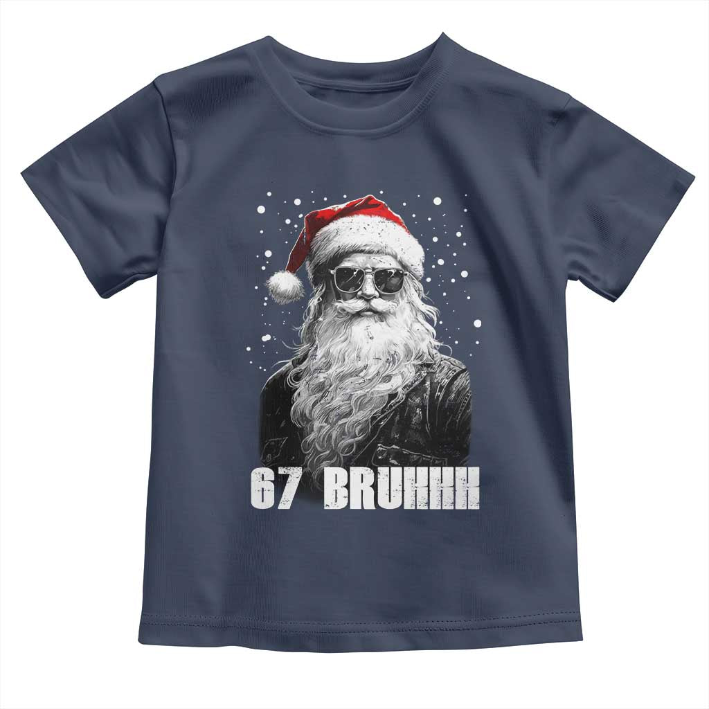Cool Santa Claus Six Seven 67 Meme Toddler T Shirt Funny 6 7 Gen Alpha Slang Viral Meme - Wonder Print Shop