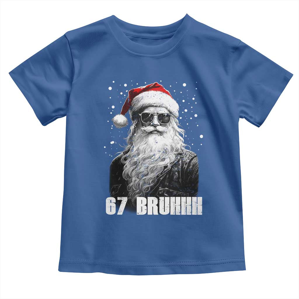 Cool Santa Claus Six Seven 67 Meme Toddler T Shirt Funny 6 7 Gen Alpha Slang Viral Meme - Wonder Print Shop