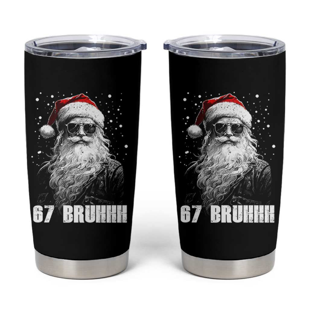 Cool Santa Claus Six Seven 67 Meme Tumbler Cup Funny 6 7 Gen Alpha Slang Viral Meme - Wonder Print Shop