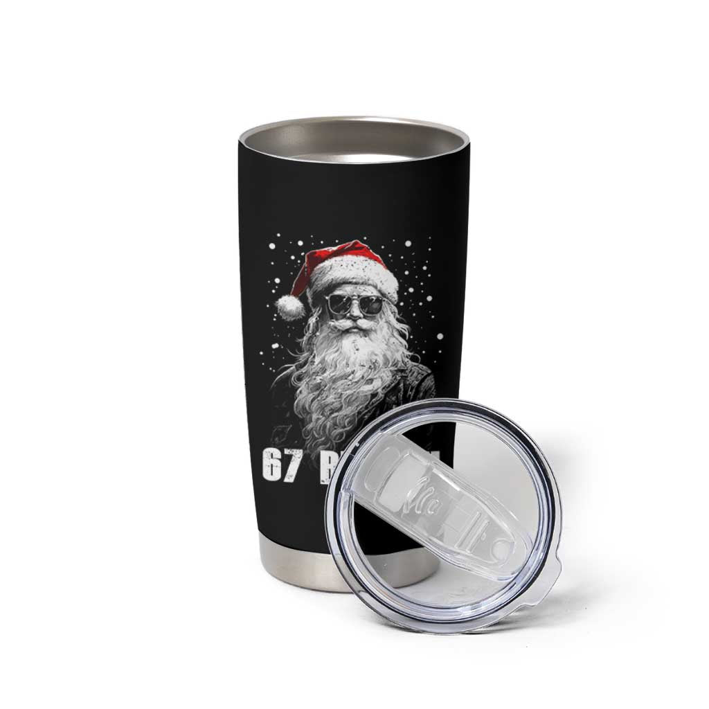 Cool Santa Claus Six Seven 67 Meme Tumbler Cup Funny 6 7 Gen Alpha Slang Viral Meme - Wonder Print Shop