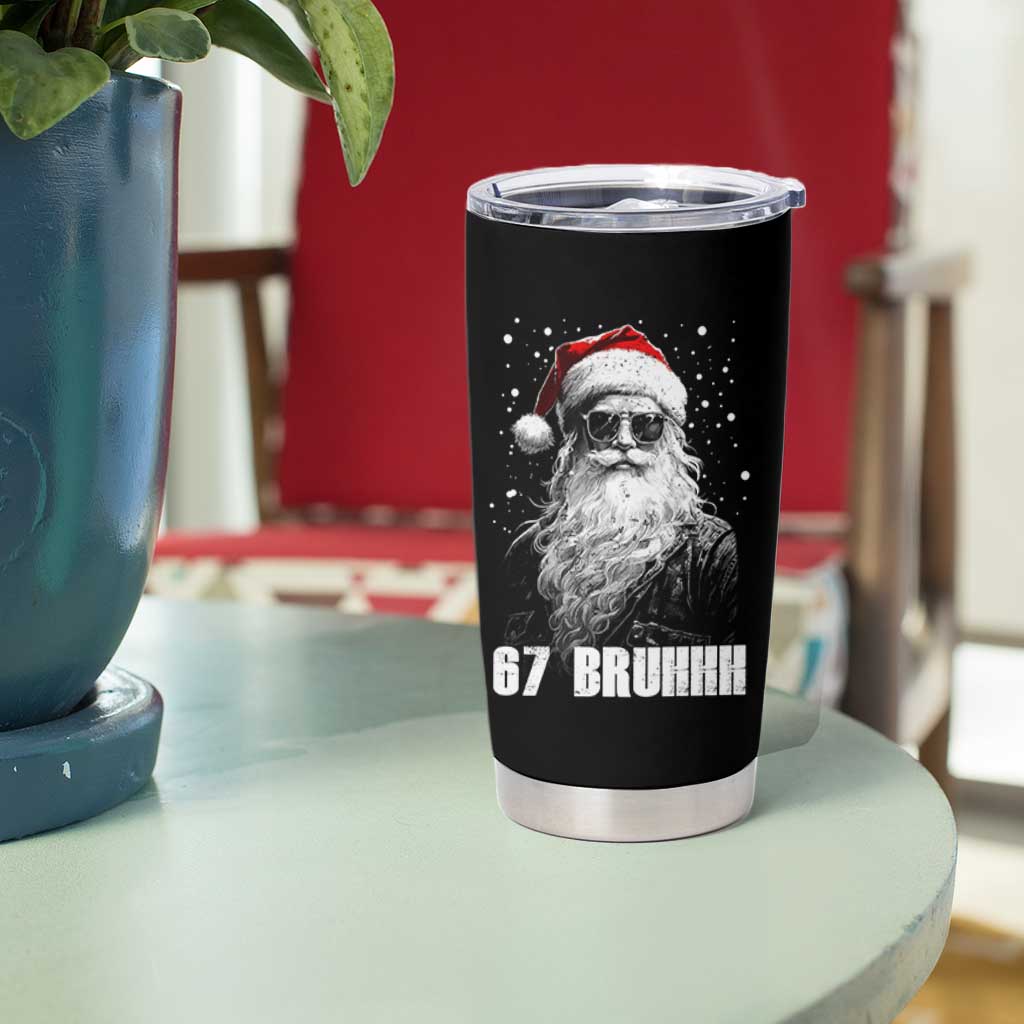 Cool Santa Claus Six Seven 67 Meme Tumbler Cup Funny 6 7 Gen Alpha Slang Viral Meme - Wonder Print Shop