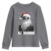 Cool Santa Claus Six Seven 67 Meme Youth Sweatshirt Funny 6 7 Gen Alpha Slang Viral Meme - Wonder Print Shop