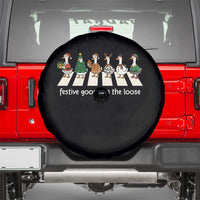 Funny Christmas Goose Spare Tire Cover Festive Goose On The Loose Xmas Meme - Wonder Print Shop