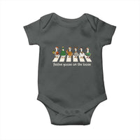 Funny Christmas Goose Baby Onesie Festive Goose On The Loose Xmas Meme - Wonder Print Shop