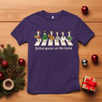Funny Christmas Goose T Shirt Festive Goose On The Loose Xmas Meme - Wonder Print Shop