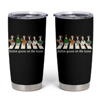 Funny Christmas Goose Tumbler Cup Festive Goose On The Loose Xmas Meme - Wonder Print Shop