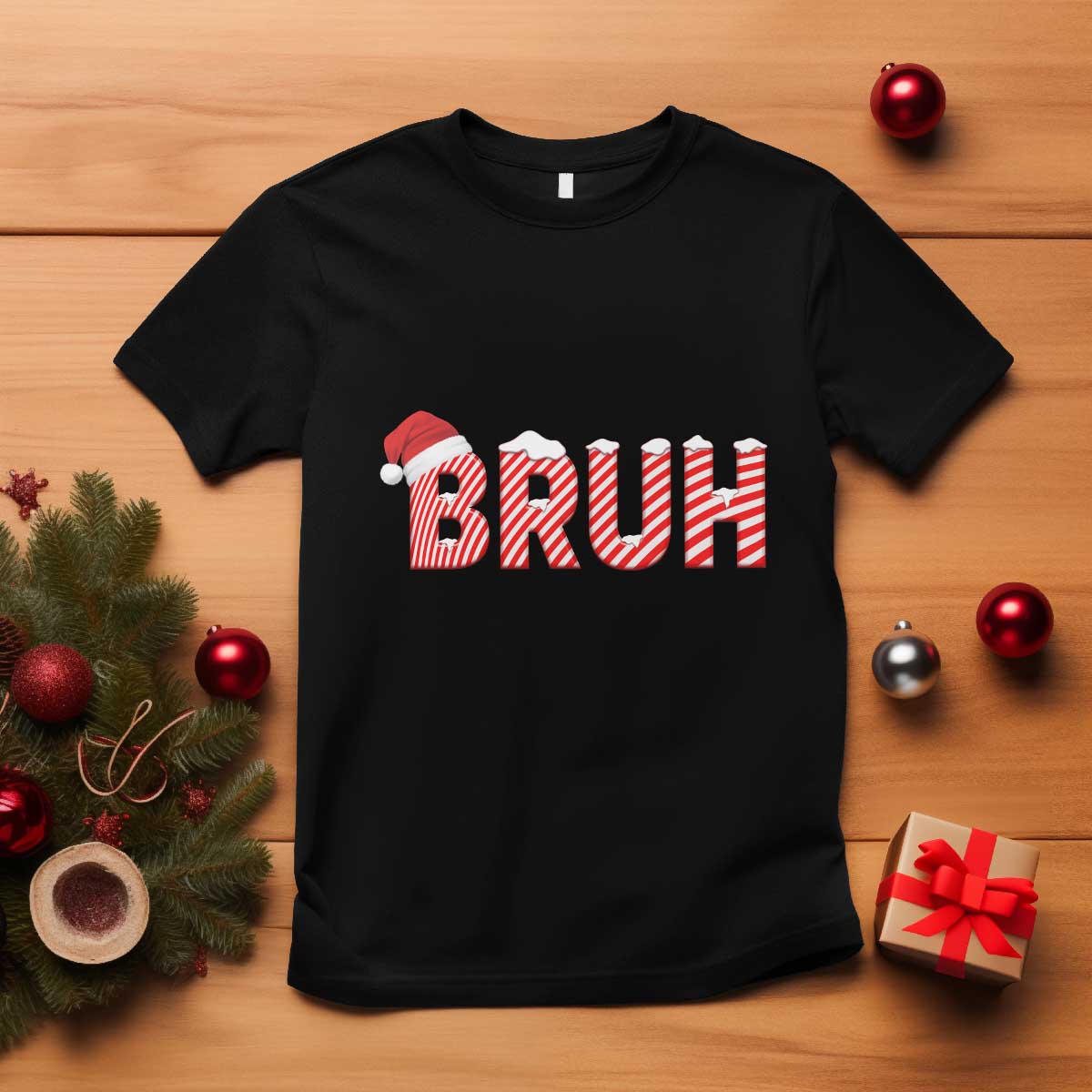 Bruh Christmas T Shirt Funny Saying Meme - Wonder Print Shop